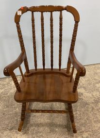 Modern Colonial Style Child's Rocker