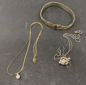 14Kt Necklace, .925 Bracelet and Necklace