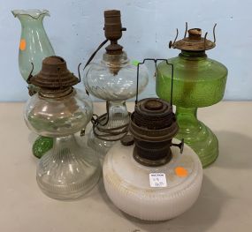 Five Early 20th Century Oil Lamps