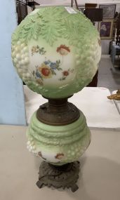 Antique Glass Globe Parlor Lamp