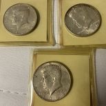 3 Kennedy Half Dollars