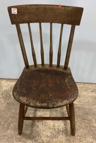 Small Primitive Hand Crafted Childs Chair