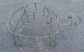 Wrought Iron Turtle Planter