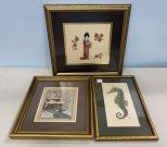 Three Framed Needle Point Samplers