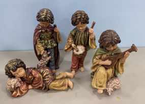 Decorative Resin Drummer Boy Set