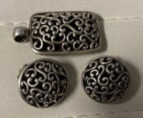 Two Ear Rings and Pendant