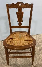 Victorian Style Walnut Side Chair