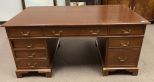 Large Cherry Partners Office Desk