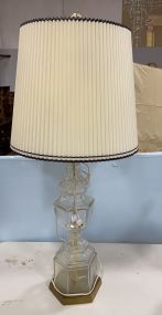 Vintage Decorative Glass Table Lamp