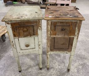 Vintage Worn Vanity Night Stands