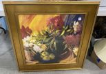 Gold Gilt Framed Floral Print