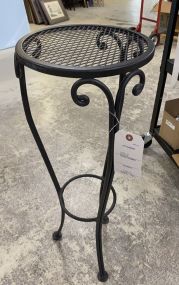 Black Wrought Iron Plant Stand