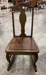 Small Mahogany Sewing Rocker