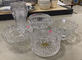Group of Large Glass Serving Pieces