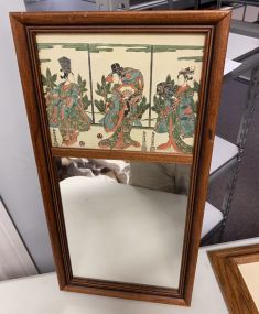 Geisha Girl Decorative Wall Mirror