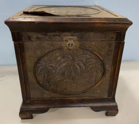 Oriental Style Wood Storage Trunk