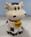 Plastic White Cow Cookie Jar