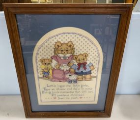 Little Boys and Little Girls Needle Point