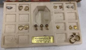 Costume Jewelry Earring and Jewelry Case