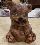 Ceramic Teddy Bear Cookie Jar