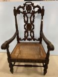 Antique Victorian Style Arm Hall Chair