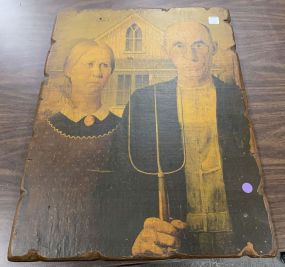 Print of Board of American Gothic Painting