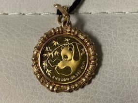 24K 1986 1/10 Ounce Gold Chinese Panda Coin