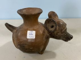 Indian Artifact Pottery Animal Vase
