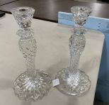 Pair of Waterford Crystal Candle Sticks