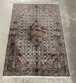 Small Silk Hand Knotted Rug 2