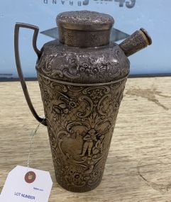 English Ornate Metal Pitcher