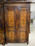 Large Antique Reproduction Double Door Armoire