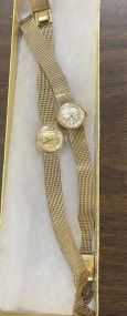 Two Omega 10K Gold Filled Ladies Watch
