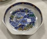 Porcelain Oriental Bird and Floral Bowl