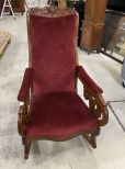 Victorian Style Mahogany Rocker