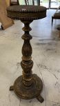 Antique Gold Gilt Pedestal Stand