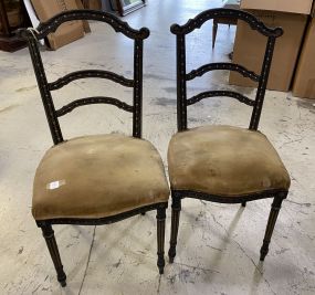 Pair of Antique French Bentwood Slipper Chairs