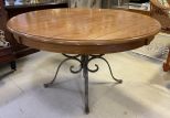 Modern Oak Round Modern Kitchen Table