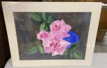 Drawing and Painting of Pink Roses