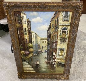 Large Venice Signed Smith Painting