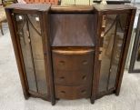 Vintage Art Deco Secretary Bookcase