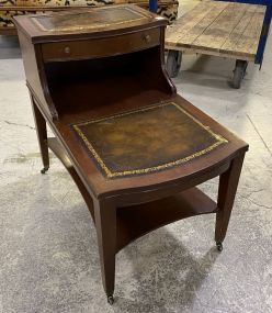 Late 20th Century Mahogany Step End Table