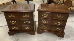 Pair of Cherry Early American Style Night Stands