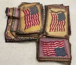 Vintage U.S. Flag Tobacco Felts, Circa 1890-1910