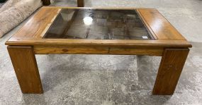 Pine Backgammon Coffee Table