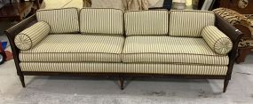 French Provincial Caned Two Cushion Sofa