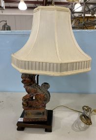 Metal Foo Dog Statue Lamp