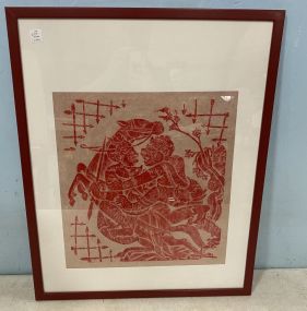 Oriental Style Framed Print