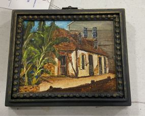 Oil Painting of Lafitte's Blacksmith Shop