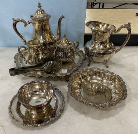 Oneida Webster Wilcox Silver Plate Tea Set